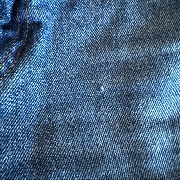 Mid Rise Destroyed Hem Jeans